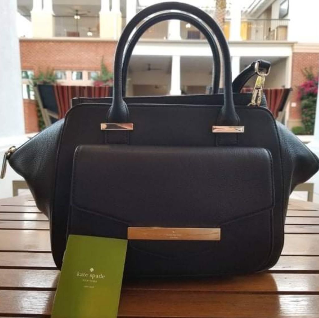 Nwt Kate Spade Browning Lane Kathrina Satchel Bag, Black